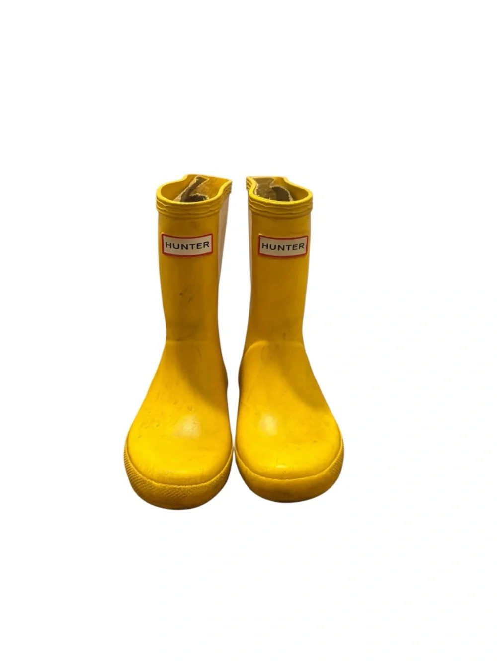 Hunter Kids Rain Boots Yellow UK Size 8 US size 9